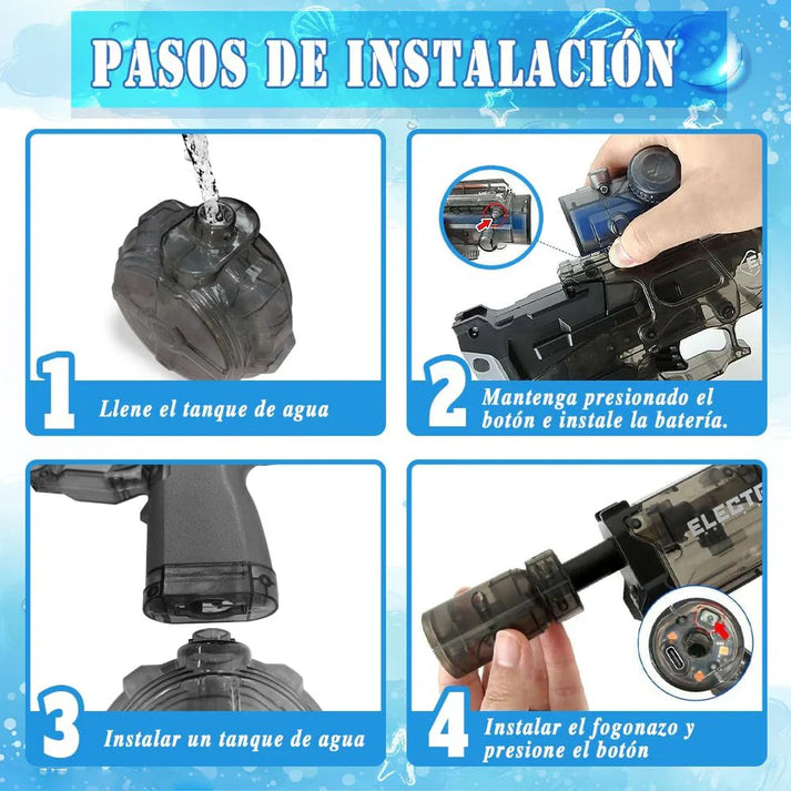 Super Splash Electric Water Gun (مسدس الماء الكهربائي سوبر سبلاش)